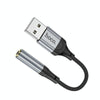 hoco LS36 Fresh USB to 3.5mm External Sound Card(Black)