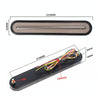 2 PCS Heavy-duty Truck Trailer 100LED Light Guide Two-color Brake Light