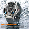 V69 IP68 BT5.0 1.85inch Smart Watch Support Voice Call / Sleep Detection(Black)