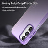 For Samsung Galaxy A16 5G Frosted Translucent TPU Hybrid PC Full Coverage Phone Case(Dark Purple)