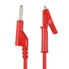 Thick Probe to Alligator Clip Test Lead Single Cable, Length: 1m (Red)