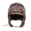 Autumn Winter Imitation Leather Outdoor Ride Hat Ear Protection Pilot Hat, Size: L About 54-58cm(Coffee)