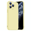 For iPhone 11 Pro Nano Lens Cover Liquid Silicone Phone Case(Yellow)