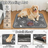 Absorbent Anti-Slip Pet Mat (Grey, 35x50cm) - Bite-Resistant & Quick-Drying