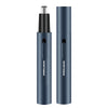 SPORTSMAN Metal Aluminum Tube Body Rechargeable Nose Hair Device, Style: Eyebrow 2 In 1(Sea Blue)