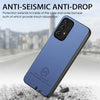 For Samsung Galaxy A53 5G Twill Fabric Leather Skin Back Phone Case(Blue)