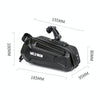 WILD MAN XT7 1.2L Mountain Bike EVA Hard Shell Waterproof Wear-resistant Tail Bag(Twill Style)