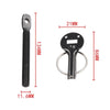Universal Car Aluminum Alloy Mount Hood Pin Bonnet Lock (Black)