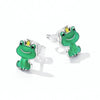 S925 Sterling Silver Little Frog Ear Stud Women Earrings