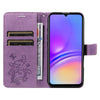 For Samsung Galaxy A06 4G / 5G 3D Butterfly Embossed Pattern Flip Leather Phone Case(Purple)