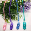 Baby Pacifier Clip Chain PP Holder Soother Pacifier Clips Leash Strap Nipple Holder for Infant Feeding (Transparent)