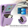For Samsung Galaxy S24 FE 5G Crossbody Lanyard Zipper Wallet Leather Phone Case(Purple)
