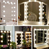 10  LEDs Mirror Front Light Dimmable Makeup Mirror USB Touch Control Light
