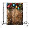 1.5m x 2.1m Nostalgic 3D Snow Scene Wooden Wall Children Photography Background Cloth