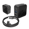 Multi-Function Projection And Charging AC Adapter Base Support Android/PC/Lite For Switch, Specifications:Black+EU Plug