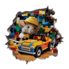 3D Cartoon Mouse Wall Stickers Home Kitchen Animal Decorative Decals, Model: CT70161G-T