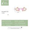 Sterling Silver Earrings Heart-shaped Rose Gold-plated Zircon Earrings
