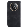 For Realme 13+ Global Seven-shaped Embossed Leather Phone Case(Black)
