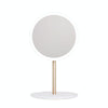 H-M-02 12 LEDs Portable Charging Magnetic Folding Travel Light Makeup Mirror(Apricot)
