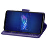 For Asus ROG Phone 6 Butterfly Love Flower Embossed Flip Leather Phone Case(Dark Purple)