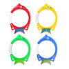 4PCS Big Fish Rings Diving Swimming Pool Toys Children Summer Water Toys