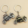 Simulation Cool Motorcycle Keychain Metal Decoration Pendant, Style: X-231 Sliver