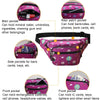 Y051 Women Summer Crossbody Waist Bag Large Capacity Cell Phone Bag(Black)
