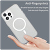 For iPhone 12 Pro Max MagSafe Frosted Translucent TPU + PC Full Coverage Phone Case(White)