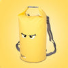 10L SPORON Outdoor Seaside Beach Swimming Rafting Waterproof Bag PVC Mesh Cloth Storage Bucket Bag(Yellow)