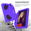 For Amazon Kindle Fire HD8 2020 Thumb Bracket EVA Shockproof Tablet Case(Purple)