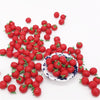 30 PCS / 3 Bags 1:12 Mini Doll House Kitchen Accessories Miniature Fruit Vegetables Small Tomatoes(Red)