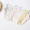 5 Pairs / Set Baby Socks Mesh Thin Cotton Breathable Children Boat Socks, Toyan Socks: S 0-1 Years Old(Girl Crimp)