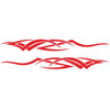 2 PCS/Set D-731 Totem Pattern Car Modified Decorative Sticker(Red)