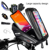 WILD MAN X1 1L EVA Hard Shell Bicycle Phone Touch Screen Handlebar Bag Waterproof Cycling Bag(Red)