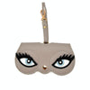Cute And Funny PU Sunglasses Case Portable Glasses Case With Hanging Buckle, Colour: Big Eyes (Gray)