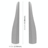 1 Pair Car Carbon Fiber Silicone Bumper Strip, Style: Long (Grey)