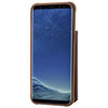 For Galaxy S8 Plus Zipper Shockproof Protective Case with Card Slots & Bracket & Photo Holder & Wallet Function(Coffee)