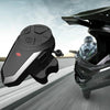 BT-S3 Motorcycle Helmet Bluetooth Headset Motorcycle Intercom Bluetooth Headset, Specification:With EU Plug Charger(Black)