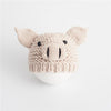 Newborn Babies Photography Clothing Cartoon Pig Shape Woolen Knit Cap, Suitable for age:0-3 Months(Beige)