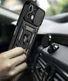 For Xiaomi Mi 11 Lite 5G/4G Sliding Camera Cover Design TPU+PC Protective Case(Black)