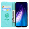 For Xiaomi Redmi Note 8 Rose Embossed Horizontal Flip PU Leather Case, with Holder & Card Slots & Wallet(Green)