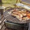 304 Stainless Steel Camping BBQ Frying Pan Steaming Rack, Size: 37x11cm