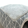 Luxury Grey Cat Cave Bed - Large (Cats 5kg/Small Dogs 6kg)