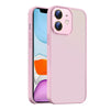 For iPhone 11 Nano Semi-transparent Frosted Skin Feel Phone Case(Light Pink)