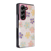 For Samsung Galaxy Z Fold6 Printed Double Buckle RFID Anti-theft Phone Case(Blossoming Flowers)
