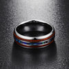 Ceramic Tungsten Steel Dragon Texture Ring for Men, Ring Size:14