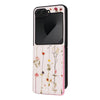 For Samsung Galaxy Z Flip6 Printed Double Buckle RFID Anti-theft Phone Case(Dried Flower World)