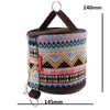 Outdoor Camping Foldable Pumping Box Roll Paper Storage Bag(Pink + Blue)