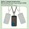 Type-C to 8 Pin Silicone Data Cable Phone Anti-lost Crossbody Lanyard, Length: 1.2m(Purple)