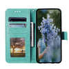 For Samsung Galaxy A36 Totem Flower Embossed Leather Phone Case with Lanyard(Green)